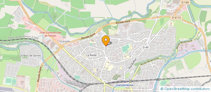 localisation de l'entreprise SCI LES MARINES à CARCASSONNE