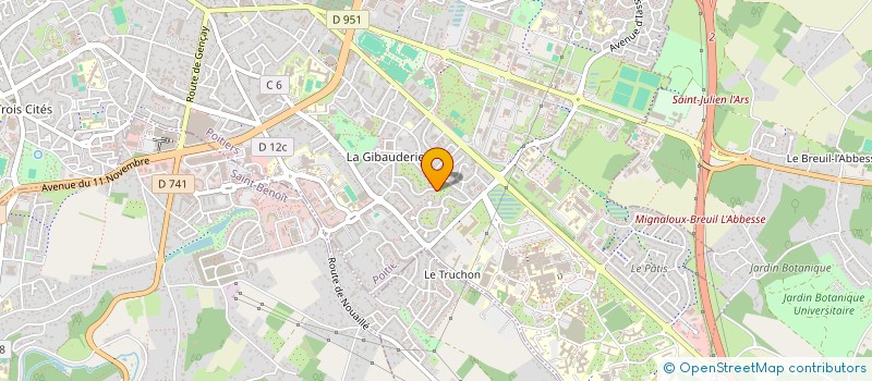 localisation de l'entreprise SCI LES MARINES  POITIERS