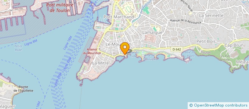 localisation de l'entreprise SCI LES MARINES  TOULON