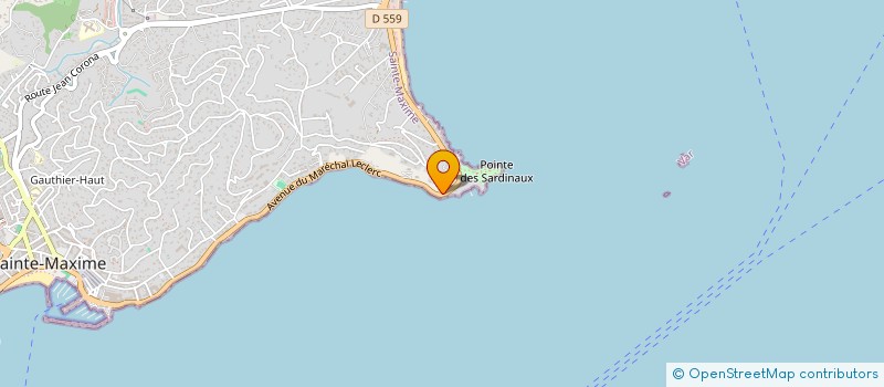 localisation de l'entreprise SCI LES MARINES DE LA NARTELLE à SAINTE-MAXIME