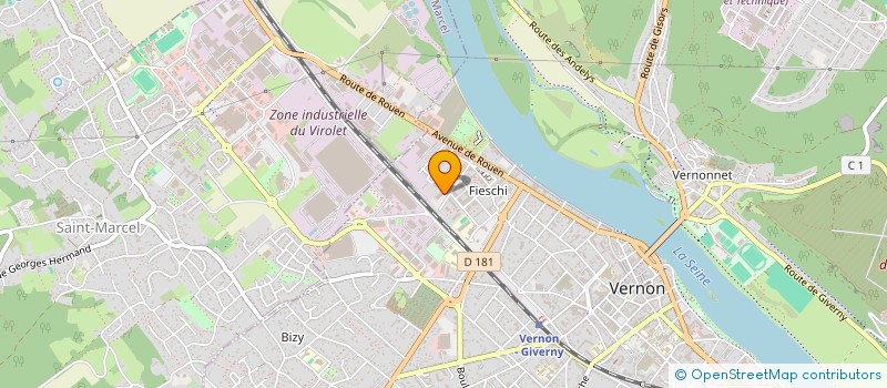 localisation de l'entreprise SCI LES MARINETTES  VERNON