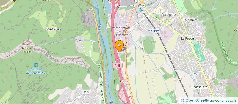 localisation de l'entreprise SCI LES MARINIERES VOREPPE  VOREPPE