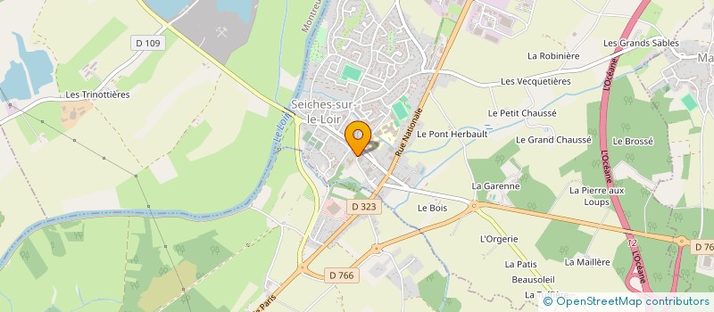localisation de l'entreprise SCI LES MARION  SEICHES-SUR-LE-LOIR