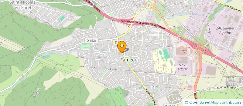 localisation de l'entreprise SCI LES MARIVAUX  FAMECK