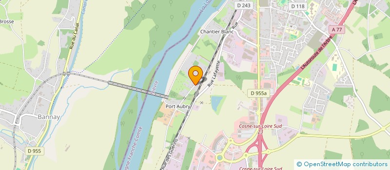 localisation de l'entreprise SCI LES MARJOLAINES à COSNE-COURS-SUR-LOIRE
