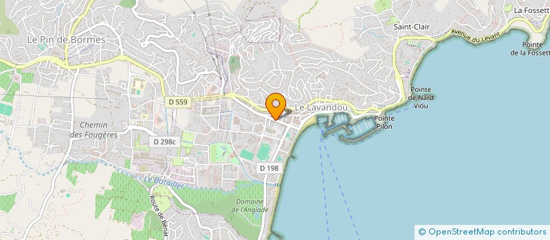localisation de l'entreprise SCI LES MARJORHINES à LE LAVANDOU