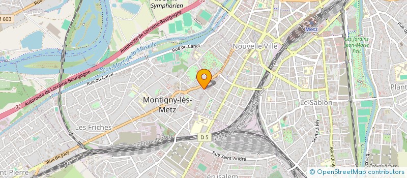 localisation de l'entreprise SCI LES MARMOTS à MONTIGNY-LES-METZ