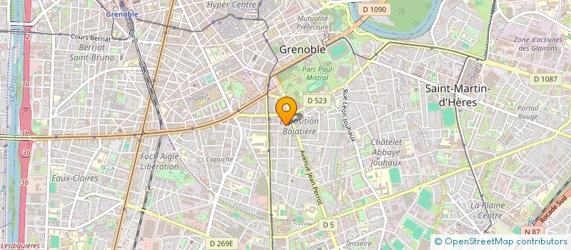 localisation de l'entreprise SCI LES MARMOTTES  GRENOBLE