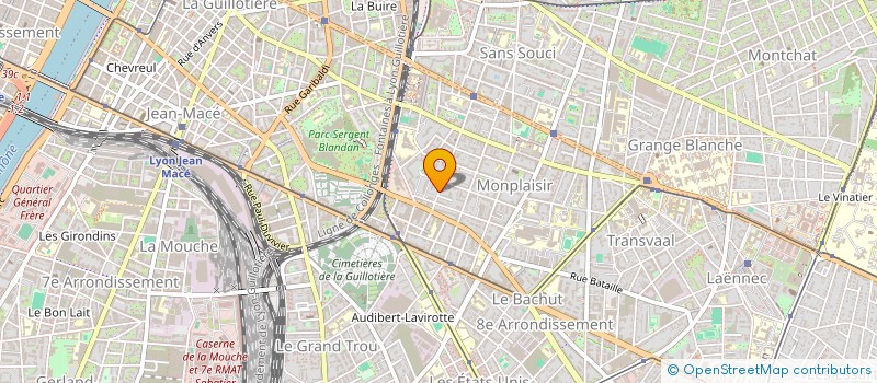 localisation de l'entreprise SCI LES MARMOTTES  LYON