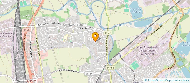 localisation de l'entreprise SCI LES MARMOTTES  SOUFFELWEYERSHEIM