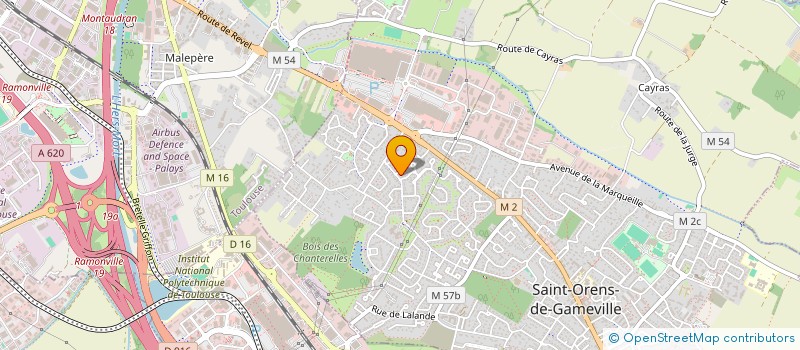 localisation de l'entreprise SCI LES MARMOTTES  SAINT-ORENS-DE-GAMEVILLE