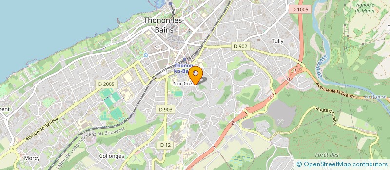 localisation de l'entreprise SCI LES MARMOTTES à THONON-LES-BAINS