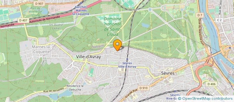 localisation de l'entreprise SCI LES MARMOTTES  VILLE-D'AVRAY