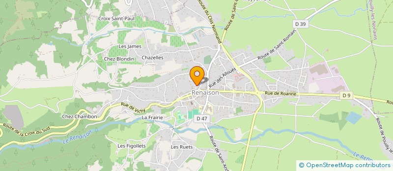 localisation de l'entreprise SCI LES MARMOTTES  RENAISON