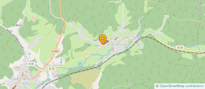 localisation de l'entreprise SCI LES MARMOTTES  PROVENCHERES-ET-COLROY