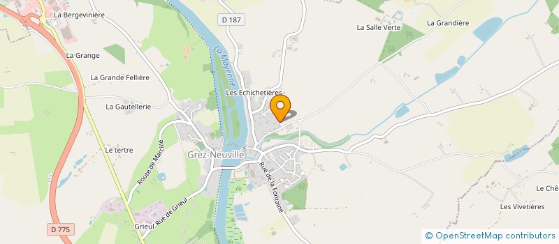 localisation de l'entreprise SCI LES MARMOTTES à GREZ-NEUVILLE