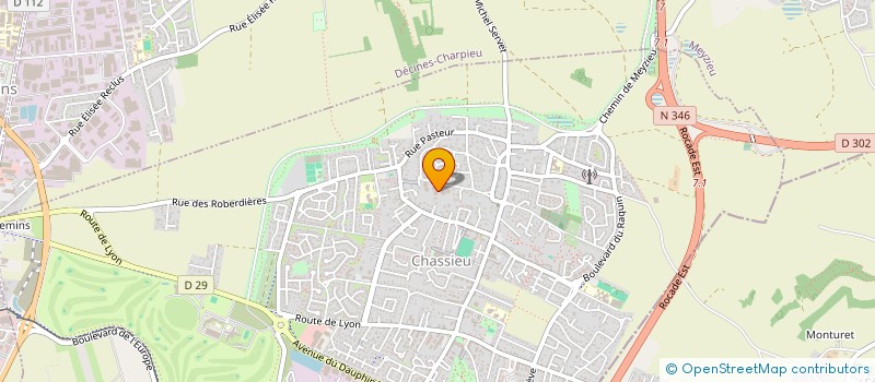 localisation de l'entreprise SCI LES MARMOTTES  CHASSIEU
