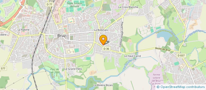 localisation de l'entreprise SCI LES MARMOTTES  BRUZ