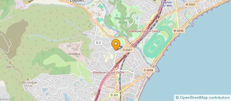 localisation de l'entreprise SCI LES MARMOTTES à VILLENEUVE-LOUBET