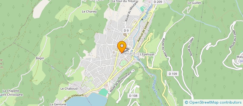 localisation de l'entreprise SCI LES MARMOTTES DE BELLEDONNE  ALLEVARD