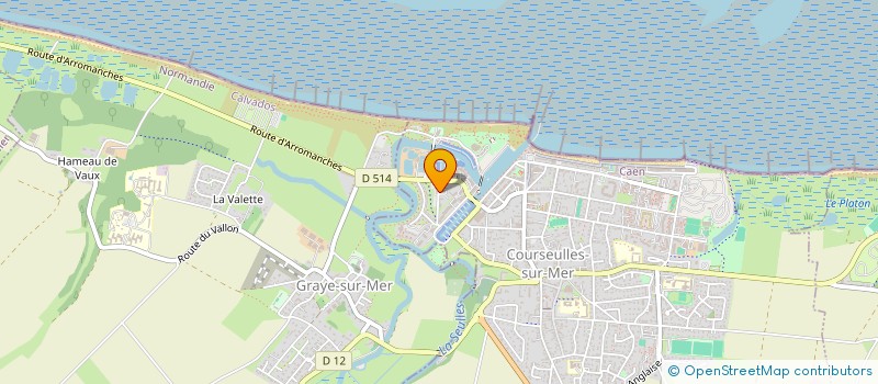 localisation de l'entreprise SCI LES MARONNIERS à COURSEULLES-SUR-MER