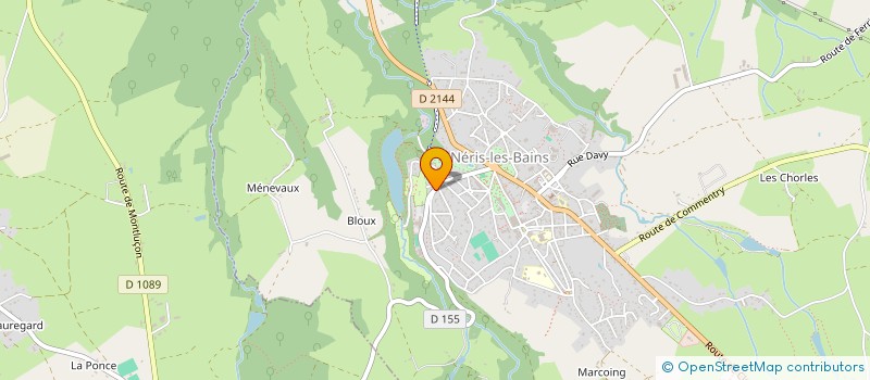 localisation de l'entreprise SCI LES MARONNIERS  NERIS-LES-BAINS