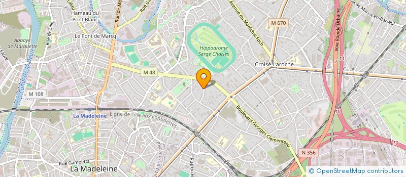 localisation de l'entreprise SCI LES MARQUILOUS à MARCQ-EN-BARŒUL