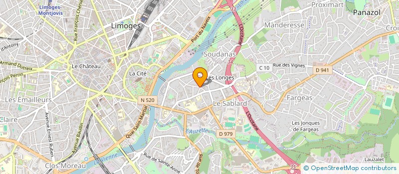localisation de l'entreprise SCI LES MARQUIS IMMOBILIER à LIMOGES
