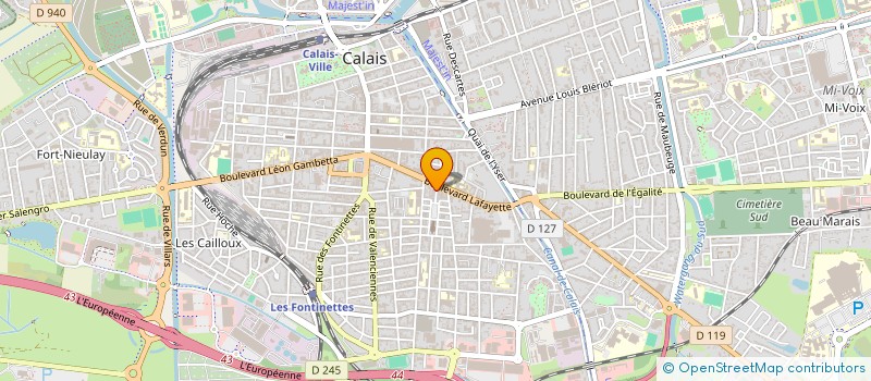 localisation de l'entreprise SCI LES MARQUISES  CALAIS