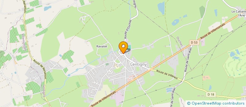 localisation de l'entreprise SCI LES MARRONNIERS 103  LENTIGNY