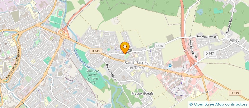 localisation de l'entreprise SCI LES MARRONNIERS à SAINT-PARRES-AUX-TERTRES