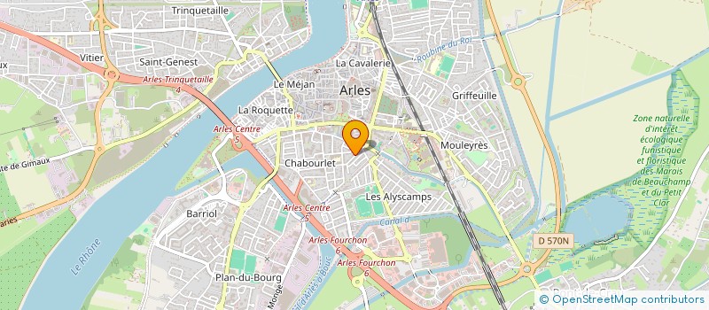 localisation de l'entreprise SCI LES MARRONNIERS à ARLES