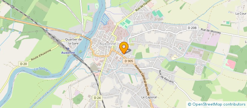 localisation de l'entreprise SCI LES MARRONNIERS  AUXONNE