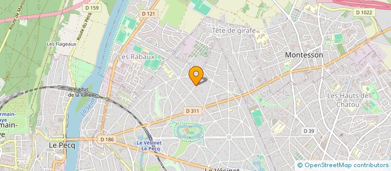 localisation de l'entreprise SCI LES MARRONNIERS  LE VESINET