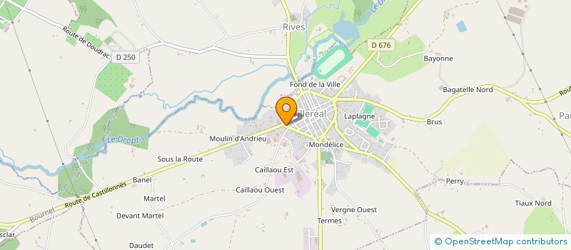 localisation de l'entreprise SCI LES MARRONNIERS  VILLEREAL