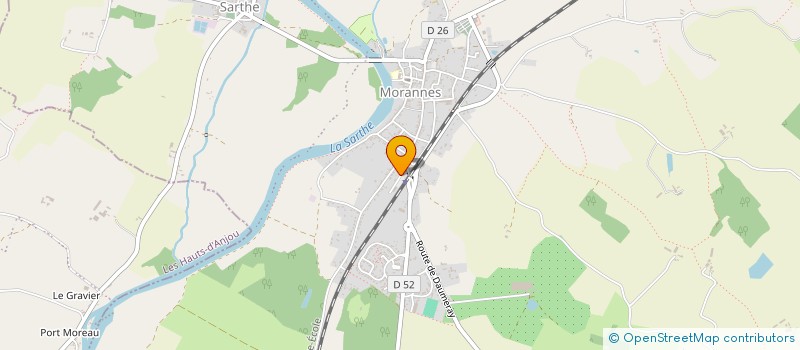 localisation de l'entreprise SCI LES MARRONNIERS  MORANNES SUR SARTHE-DAUMERAY