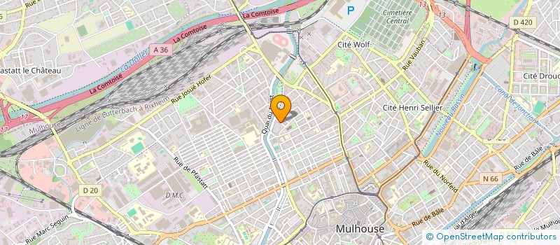 localisation de l'entreprise SCI LES MARRONNIERS à MULHOUSE