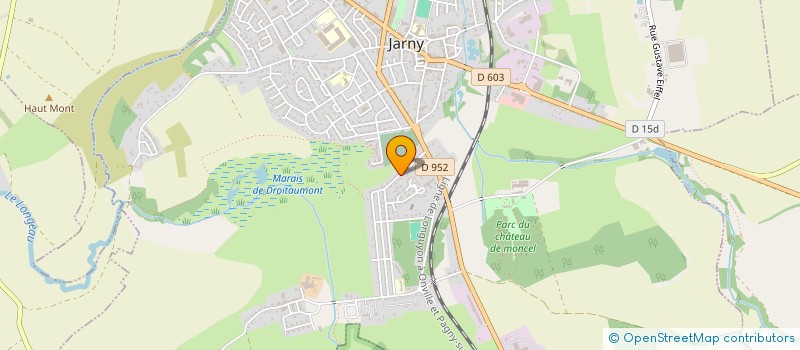 localisation de l'entreprise SCI LES MARRONNIERS  JARNY