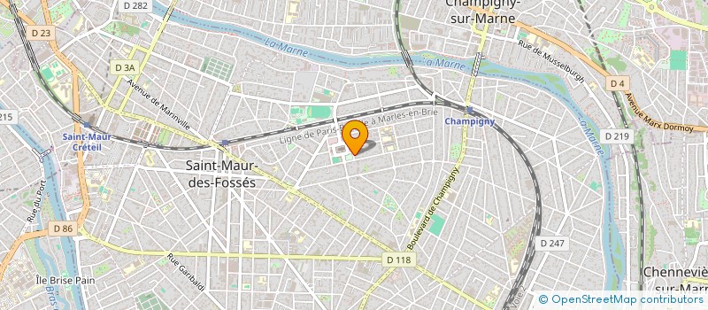 localisation de l'entreprise SCI LES MARRONNIERS à SAINT-MAUR-DES-FOSSES