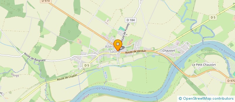 localisation de l'entreprise SCI LES MARRONNIERS à VERDUN-SUR-LE-DOUBS