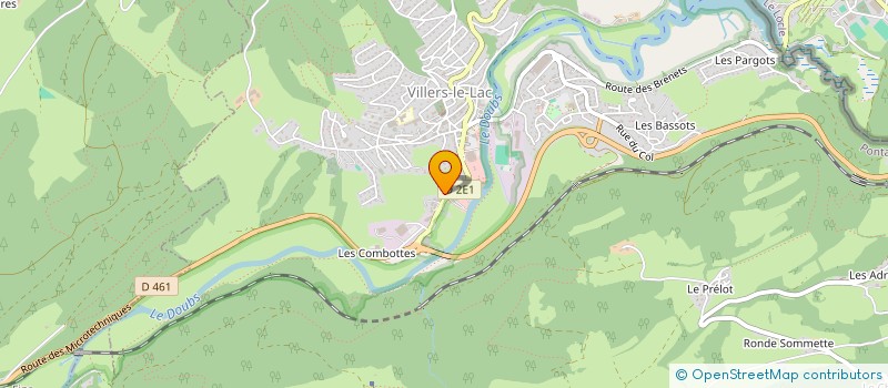 localisation de l'entreprise SCI LES MARRONNIERS  VILLERS-LE-LAC