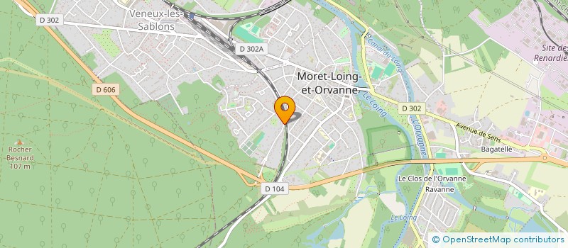 localisation de l'entreprise SCI LES MARRONNIERS  MORET-LOING-ET-ORVANNE