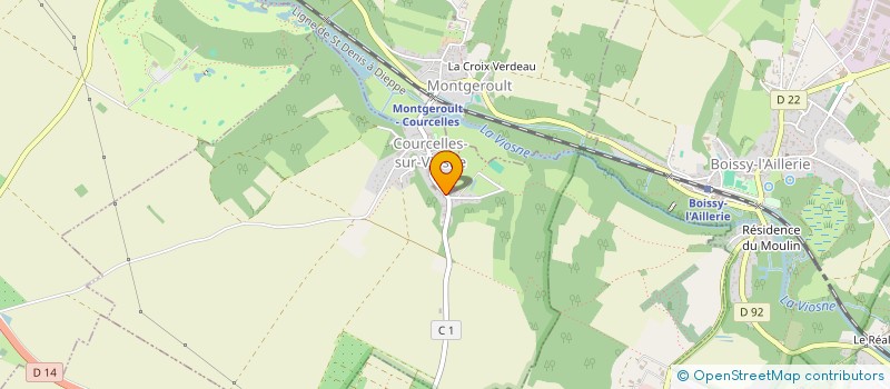 localisation de l'entreprise SCI LES MARRONNIERS  COURCELLES-SUR-VIOSNE