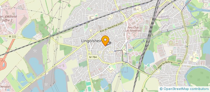 localisation de l'entreprise SCI LES MARRONNIERS  LINGOLSHEIM