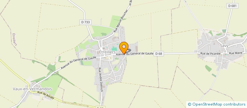 localisation de l'entreprise SCI LES MARRONNIERS  ETREILLERS