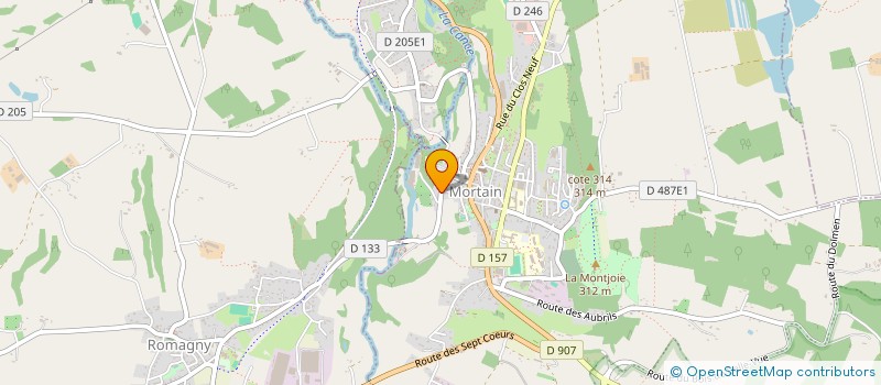 localisation de l'entreprise SCI LES MARRONNIERS  SAINTE-CECILE