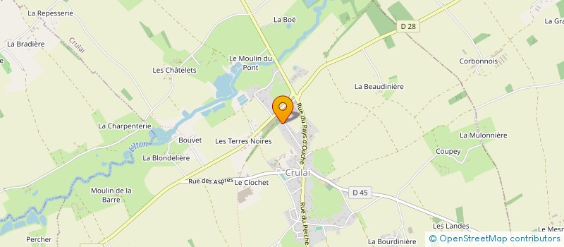 localisation de l'entreprise SCI LES MARRONNIERS. à CRULAI