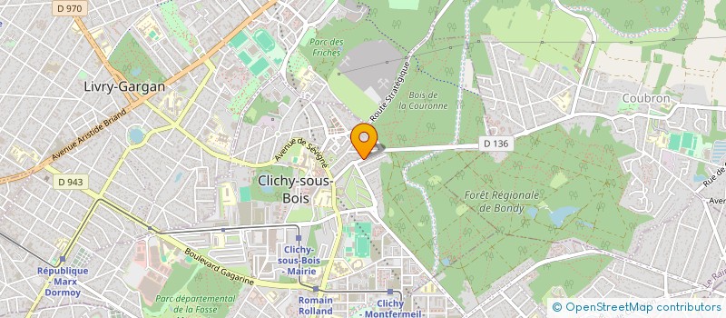 localisation de l'entreprise SCI LES MARRONNIERS à CLICHY-SOUS-BOIS