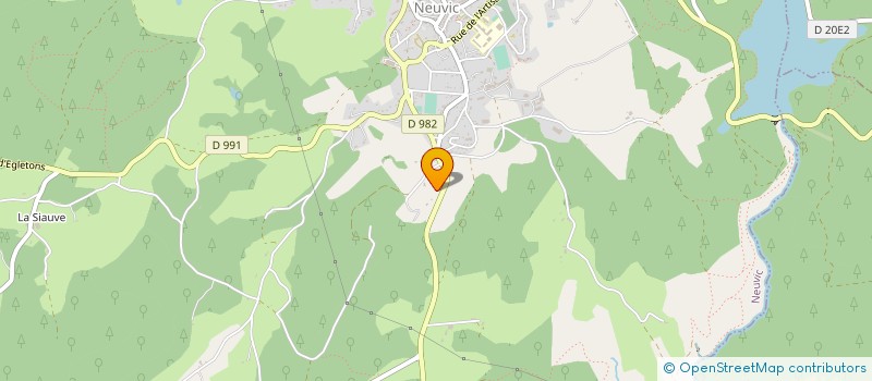 localisation de l'entreprise SCI LES MARRONNIERS DE NEUVIC  NEUVIC