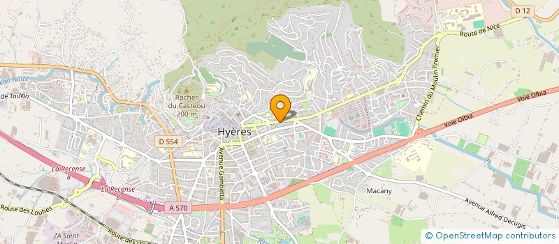 localisation de l'entreprise SCI LES MARSOUINS à HYERES